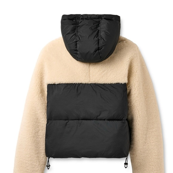 UGG Two-Tone Black and Cream Puffer Jacket - Picture 3 of 3
